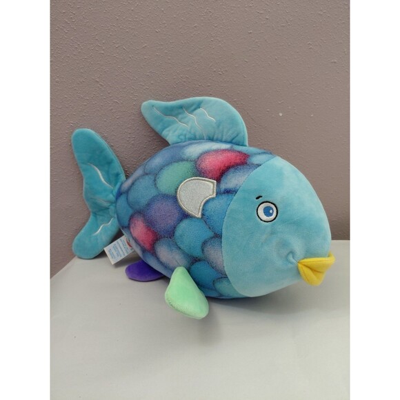 yottoy Other - Vintage 1992 Yottoy Rainbow Fish Plush Stuffed Animal 12"